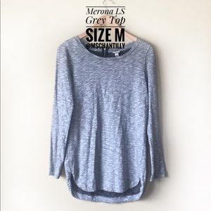 MERONA Grey LS Top Size M